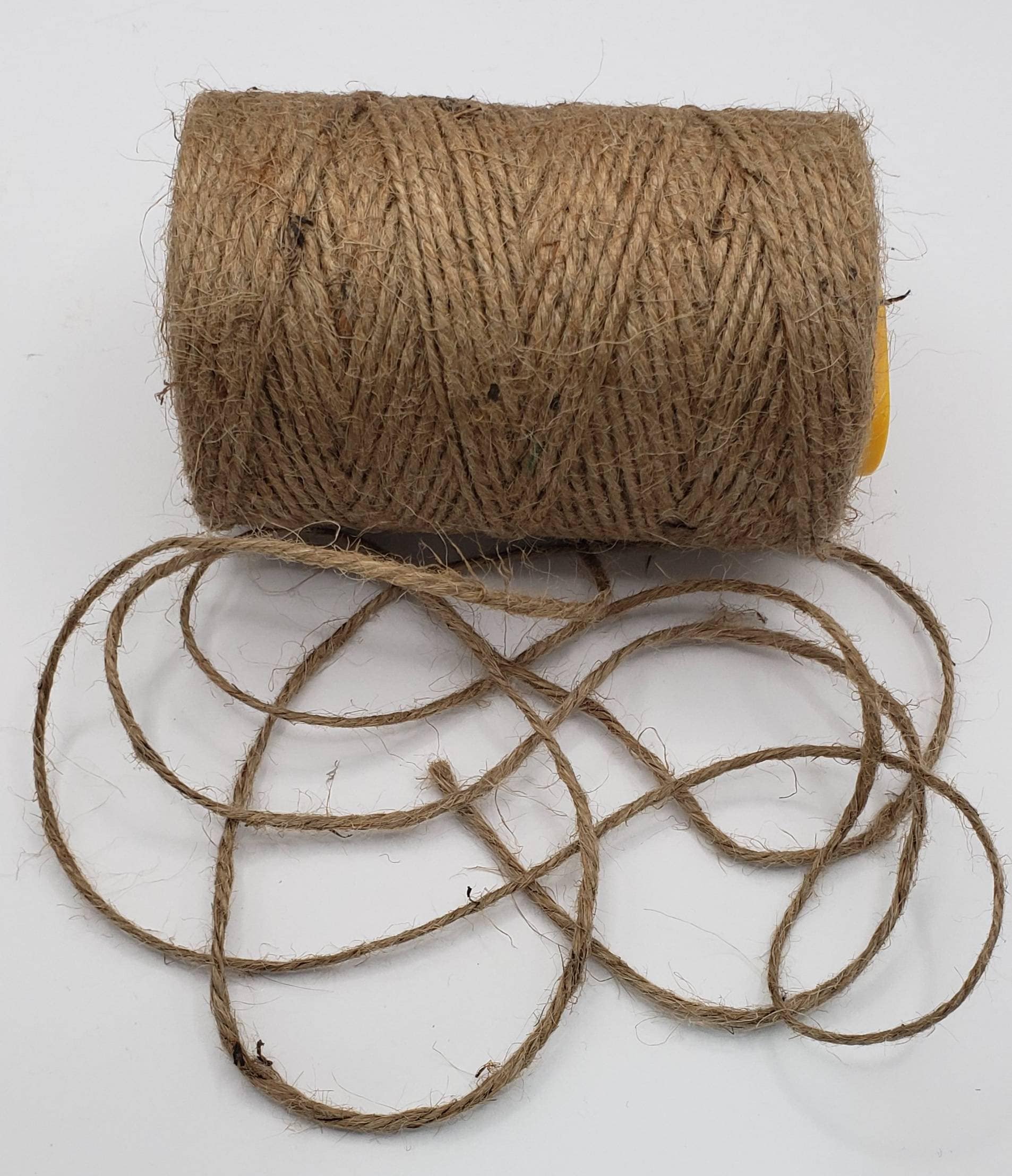 Bi-colored Jute Twine Cord Rope Ribbon, 2.5mm, 5/64-inch, 50-yard
