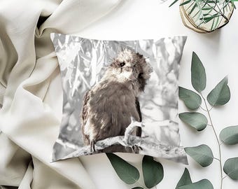 Kookaburra Bird Cushion Cover - Neutral Australian Wildlife Design