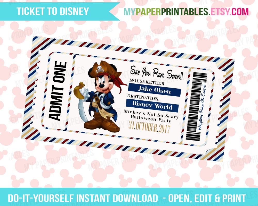 It's just an image of Bright Free Printable Disney Tickets It is a picture of Bright Free Printable Disney Tickets