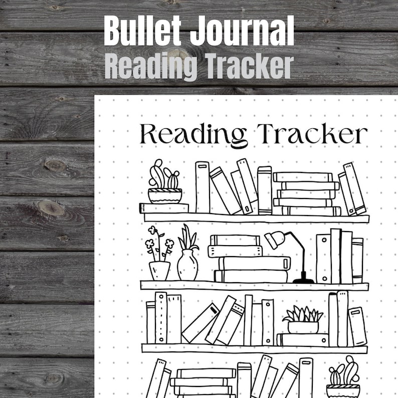 Reading Bullet Journal Tracker Printable Downloads for Journals and