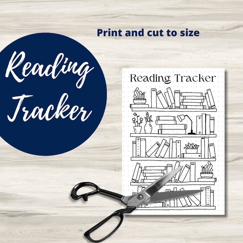 Reading Bullet Journal Tracker Printable Downloads for Journals and ...