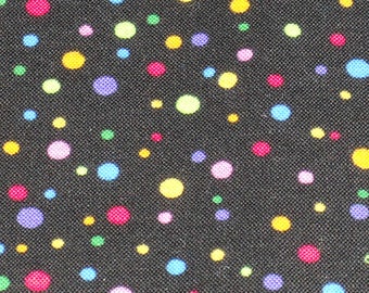 Multi Color Mini Dot On Black Background.