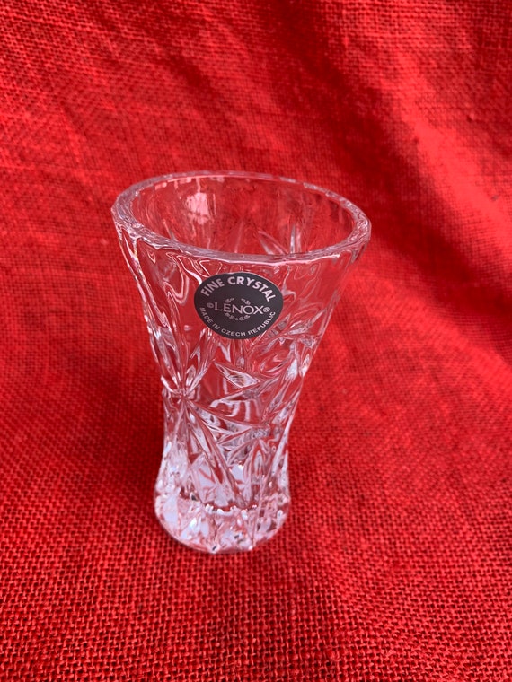 Lenox Crystal Star Vase 1980s 6 Inch Bud Vase New Vintage Etsy