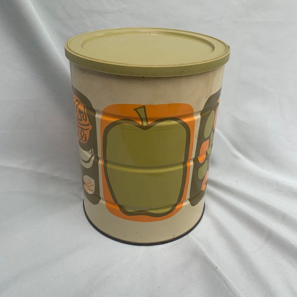 vintage 1970s collector edition coffee can (with lid) - FREE SHIPPING