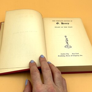 vintage first edition 1904 &quot;Heart of the West&quot; by O Henry - FREE SHIPPING