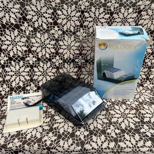 vintage new blank Rolodex - in box - plus 100 NIP blank cards - FREE SHIPPING