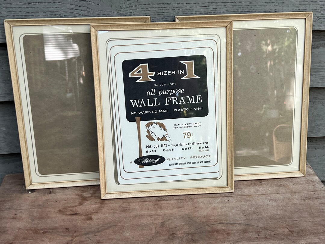 Set of 3 Beautiful Vintage Aluminum 1950s/1960s Frames - FREE SHIPPING ...