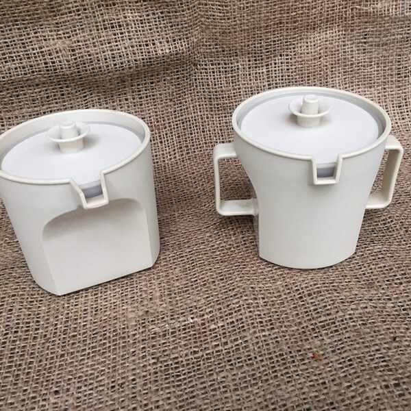 Tupperware Sugar and Creamer Etsy