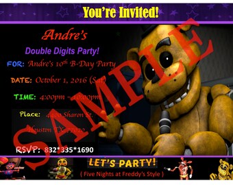 Fnaf birthday banner | Etsy