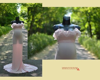 Sequin Pink Maternity Dress SY047 main image 0
