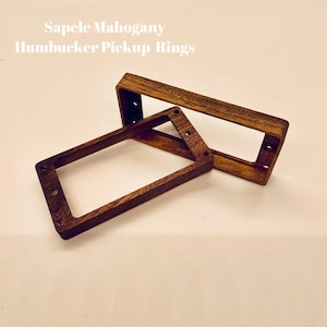 Beautiful Mahogany Humbucker Pickup Mounting Rings (Set of 2)