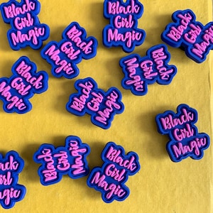 Black Girl magic CROC SHOESICroc shoes Charm|Croc Charms|BLM|Black Lives Matter|Black Pop culture Clog Charms| CrocCharms PVC Shoe Charms