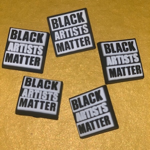 Black Artist Matter Croc Shoe Charm|Croc Charms|BLM|Black Lives Matter|Lgbt| Pop culture Clog Charms|CrocCharms PVC Shoe Charms