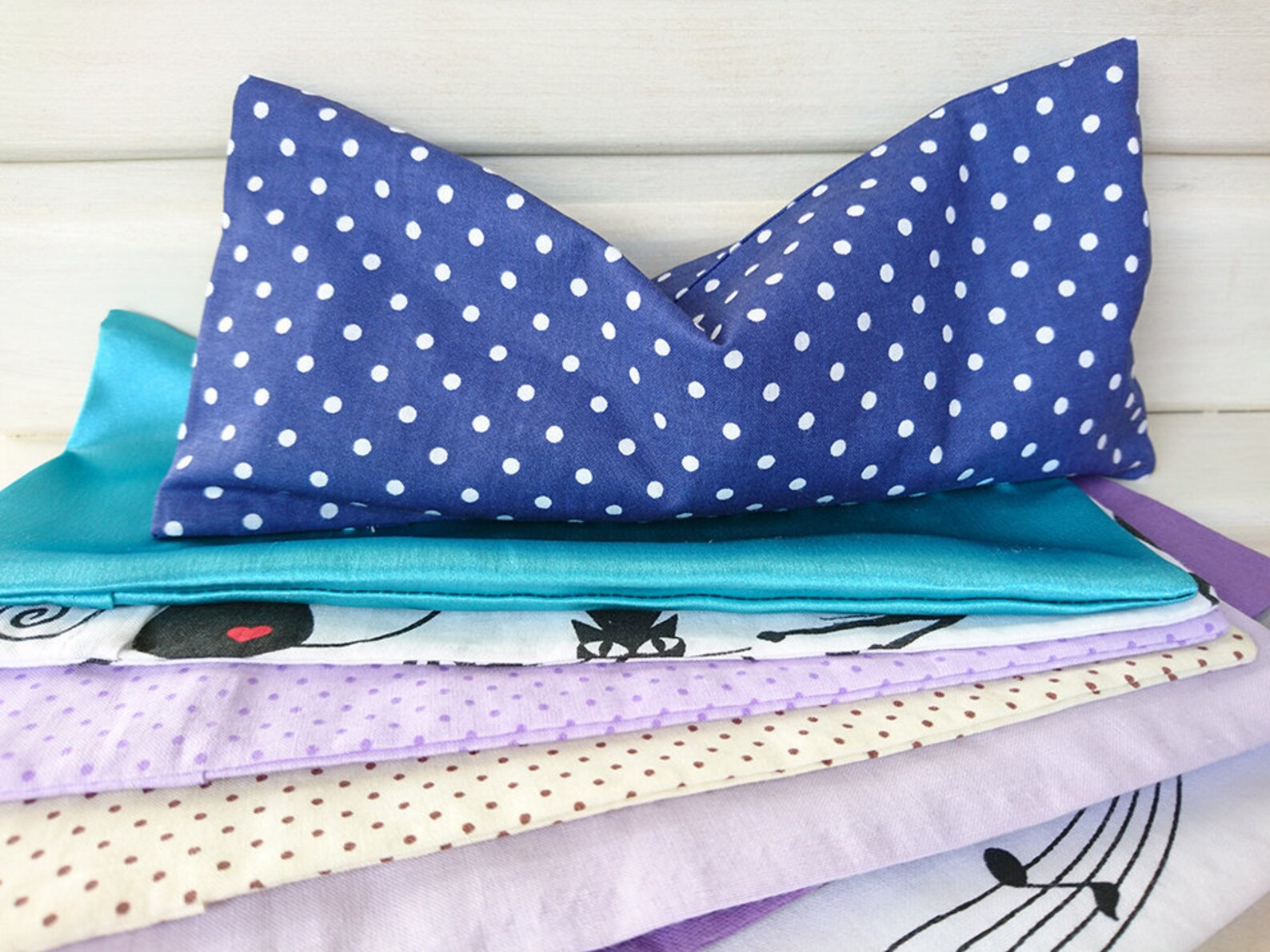 Blue Yoga eye pillow. Removable cover. Relaxation eye Pillow. Etsy