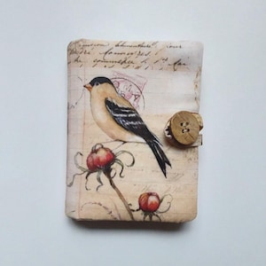 Carnet d'aiguilles Chardonneret 1/ pochette à bijoux