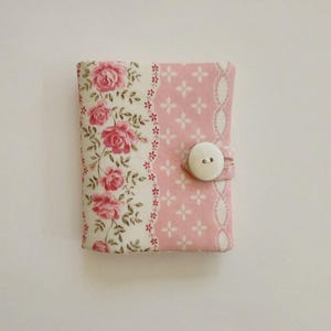 Sweet Needle Book in Pink Rose Fabric