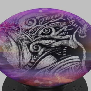 Female Warrior Popsocket, Custom Phone Grip