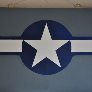 WW2 USAAF de Havilland Mosquito aircraft original panel hand painted with Nose Art