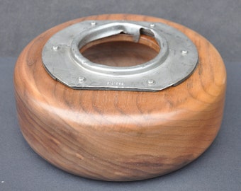 RAF WW2 B-24 Liberator aircraft 1940’s  part mounted in black walnut wooden bowl