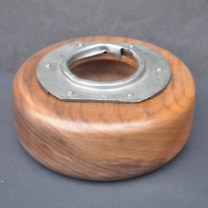 RAF WW2 B-24 Liberator aircraft 1940’s  part mounted in black walnut wooden bowl