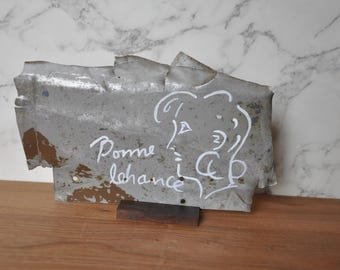 Hawker Hurricane aircraft WW2 wing panel nose art Bon Chance