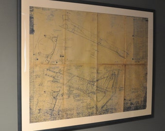 Supermarine Vickers Original Blueprint for Seafire