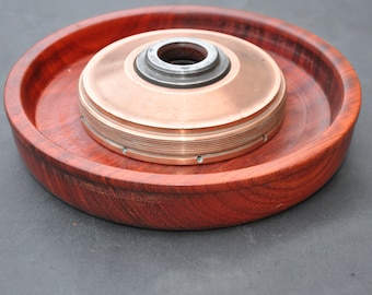 Avro Shackleton Propeller part mounted in hardwood bowl