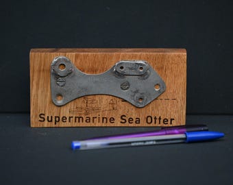 WW2 Supermarine Sea Otter wood mounted relic