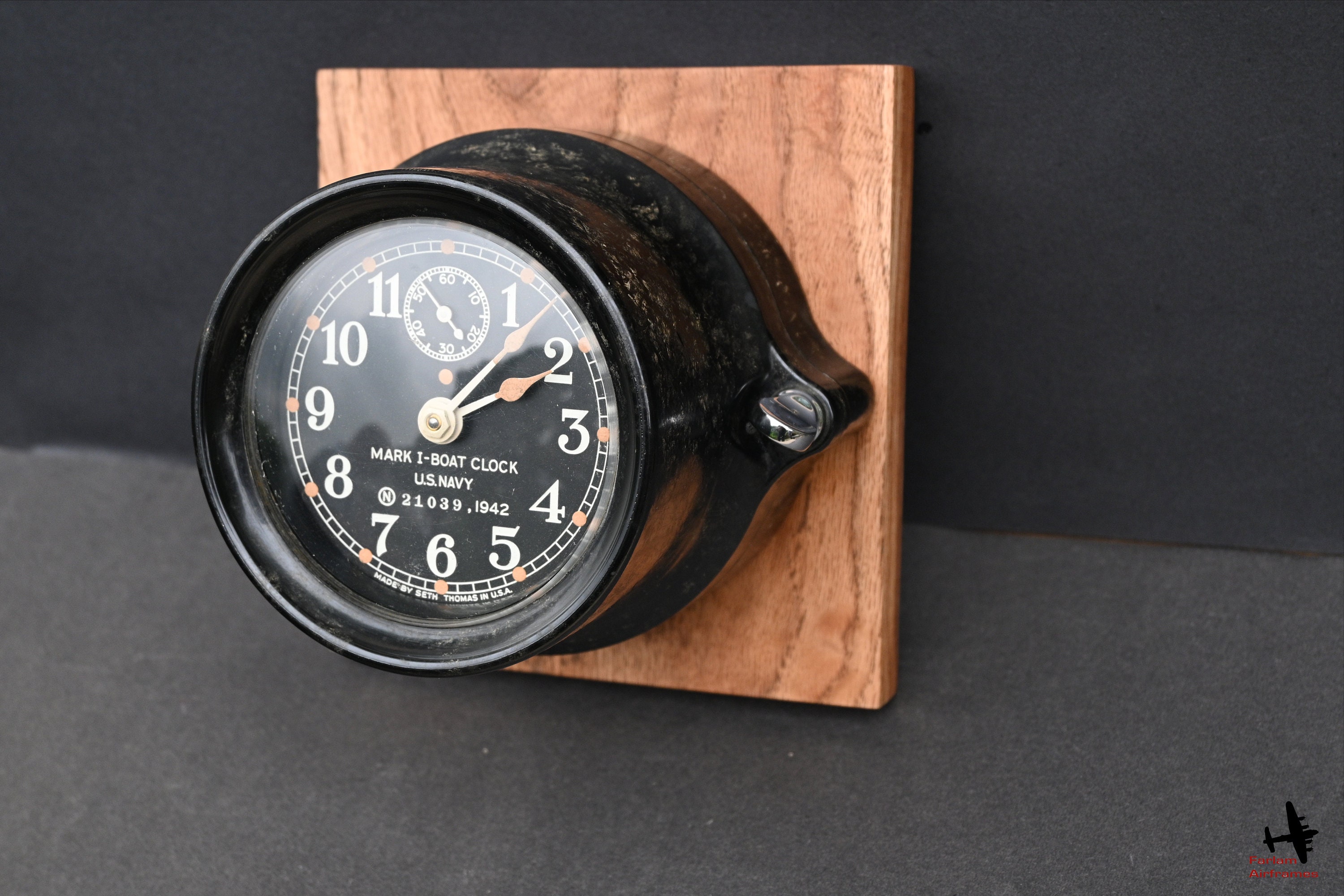 US Navy WWII Mark I Ship Deck Clock 6.25 Aluminum Nautical Decor -  CaptJimsCargo