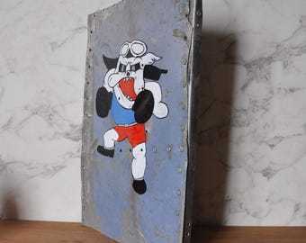 Hawker Hurricane aircraft WW2 wing panel nose art RCAF Bulldog