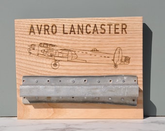 WW2 Avro Lancaster aircraft Wing Relic Magnetic Key Rack Wall Ash