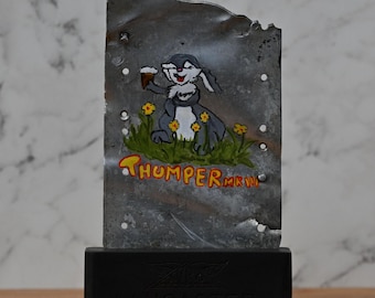 WW2 Avro Lancaster aircraft relic hand painted with Phantom of the Ruhr OR Rabbit