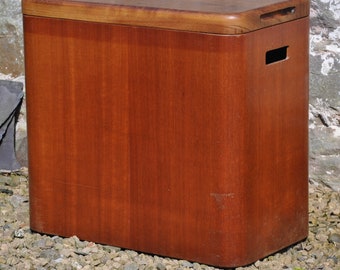 Military Officers Laundry Basket  Bent Teak