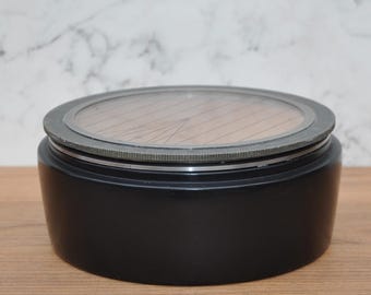 Royal Air Force Aircraft H2S Radar Vintage Bezel Mounted in a Hand Turned Wood Bowl