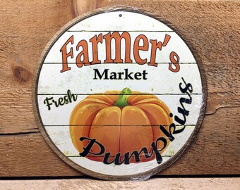 Farmers Market Fresh Green Beans Metal Round Circular Sign 12" Farmers Market Fresh Green Beans Metal Round Circular Sign 12"