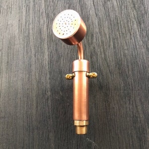 Solid Copper Hand Held Shower Head 