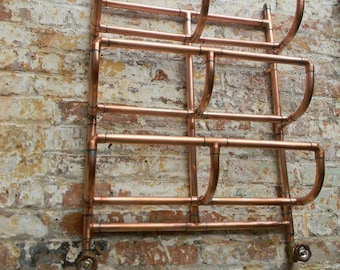 Copper towel radiator