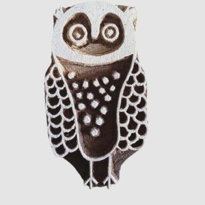 Tampon hibou Tampon oiseau Tampon bois Tampon impression tampon Tampon textile
