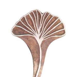 Tampon en bois fleur ; Tampon indien en bois sculpté à la main ; bloc d'impression en bois; Cachet de poterie ; tampon d'argile