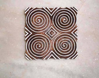 Geometrical Stamp,scrapbook stamp,floral motif stamp, block printing,wooden printing block,fabric printing,Indian stamp,hand carved stamp