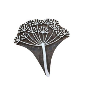 Impression au bloc de bois, motif floral indien, motif floral