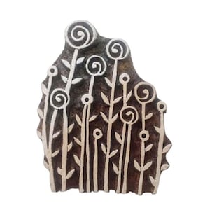 Tampon en bois floral, tampon en poterie, tampon batik, bloc d'impression en bois, tampon mandala, tampon indien, tampon de savon, tampon en tissu, bloc d'impression textile