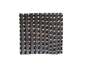 Hand Carved Wood Block Stamp: Geometric Indian Textile Printing