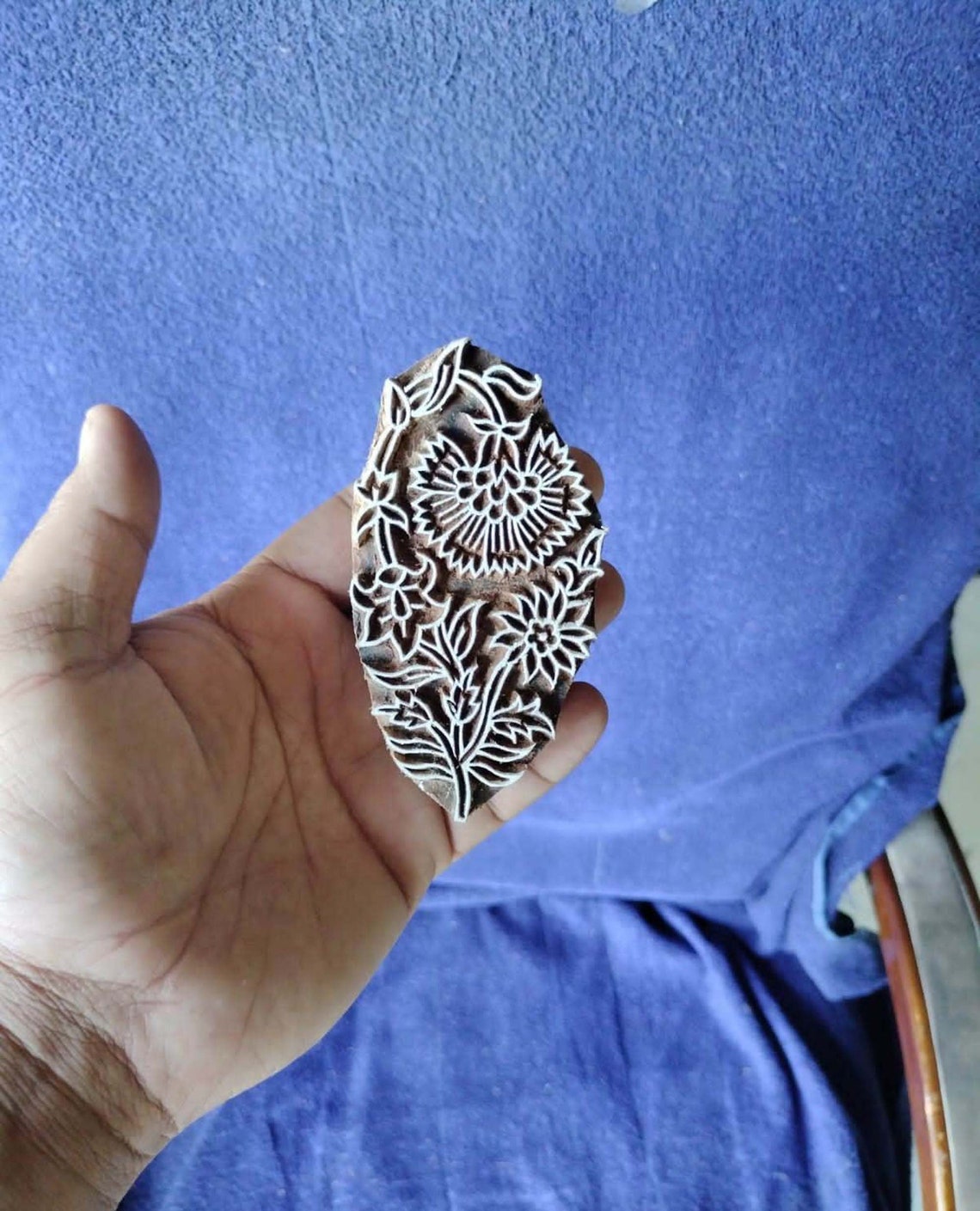 Indian Hand Carved Wooden Stamp Pottery Stamp Textile Stamp Etsy