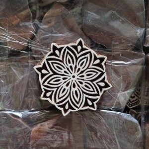 Tampon indien pour scrapbooking, tampon motif floral, impression au bloc, impression au bloc en bois, impression sur tissu, tampon sculpté à la main