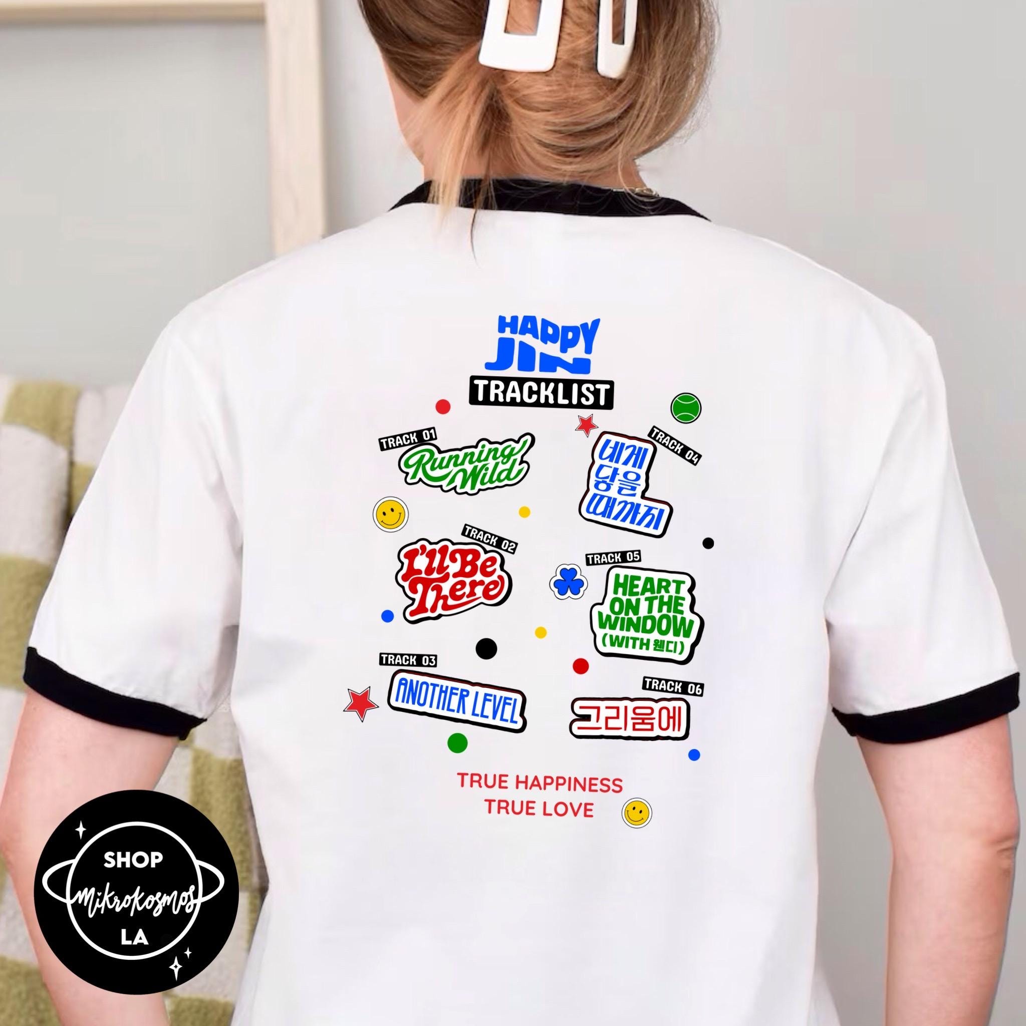 JIN HAPPY TシャツS Amazon.com: Jin Happy Brighten Your Day with Kpop Happiness