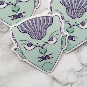 Werewolf Sticker, Werewolf Laptop Sticker, Vinyl Sticker, Monster Sticker, Tablet Sticker, Werewolf Gift
