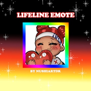 Émote de cœur Lifeline | Prêt à l&#39;emploi | Légendes Apex | Emotes Twitch / Emotes Discord