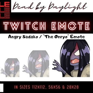 Sadako DBD Angry Emote | ready to use | The Ringu | Onryo Emote | Twitch
