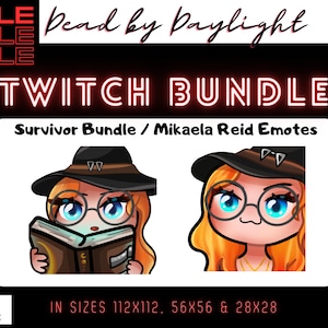 Mikaela Reid Emote | Tot bei Tageslicht | KbD | Überlebender | Twitch Sub/Bit Emotes